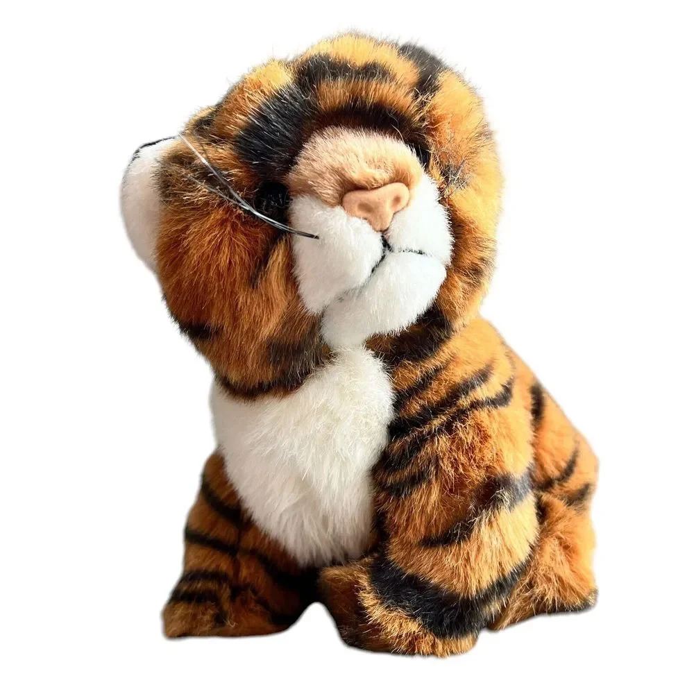 Ty Classic Cat Plush Kitty Orange Tiger Stripe White 8 Inch 1994 Stuffed Animal